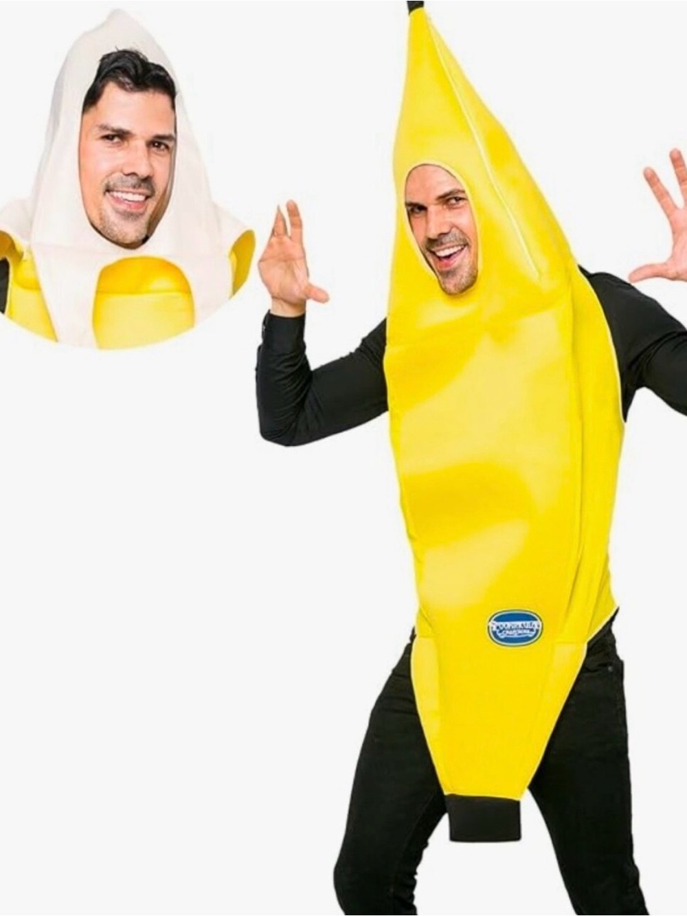 Yellow Banana Costume Spooktacular Creations Men Sz Medium Halloween